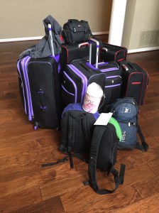 Our life in six suitcases (and a couple of backpacks) 