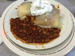 Jimichanga with adult chili